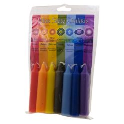 Set Velas 7 Chakras 8 cm – Equilibrio Energético y Armonización Espiritual