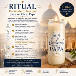 Alternative view of Novena Blanca Canarias Recibe al Papa 2026 – Vela Devocional