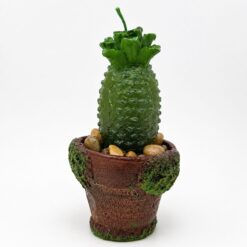 Vela Decorativa Cactus en Maceta – Color Verde