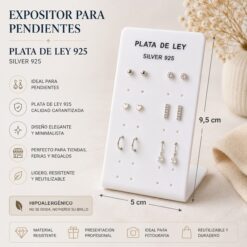 Expositor para Pendientes Plata de Ley 925