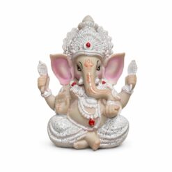 Alternative view of Figura Ganesh 12cms - Blanca