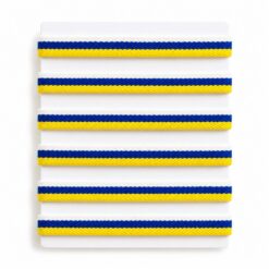 Alternative view of Pack 6 Pulseras Bandera Canarias estrecha