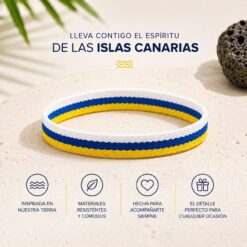Pack 6 Pulseras Bandera Canarias estrecha