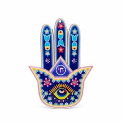 Mano de Fátima Decorativa de Metacrilato Grande azul
