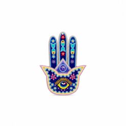 Mano de Fátima Decorativa de Metacrilato Pequeña azul