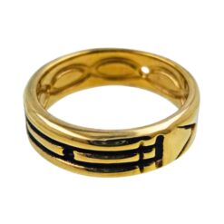Anillo Acero Dorado ATLANTE REF  6 -  Talla 12 