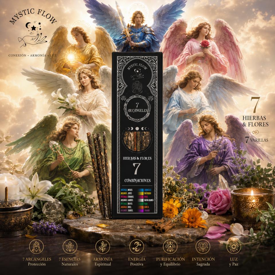 Incienso 7 Arcángeles 7 Hierbas & Flores Mystic Fl