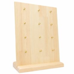 Expositor de Madera con Ganchos para Colgantes y Joyería