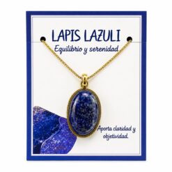 Colgante de Lapislázuli Natural Engarzado  – Formas Variadas - Una unidad REF. 7 - Imagen 3