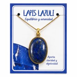 Colgante de Lapislázuli Natural Engarzado  – Formas Variadas - Una unidad REF. 8 - Imagen 3