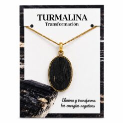 Colgante de Turmalina engarzado  – Formas Variadas – Una unidad REF. 7 - Imagen 3