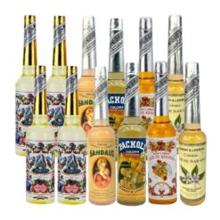 Pack 12 botellas de Agua Florida, Sándalo, Pachuli, Kanangay Flor de Naranja