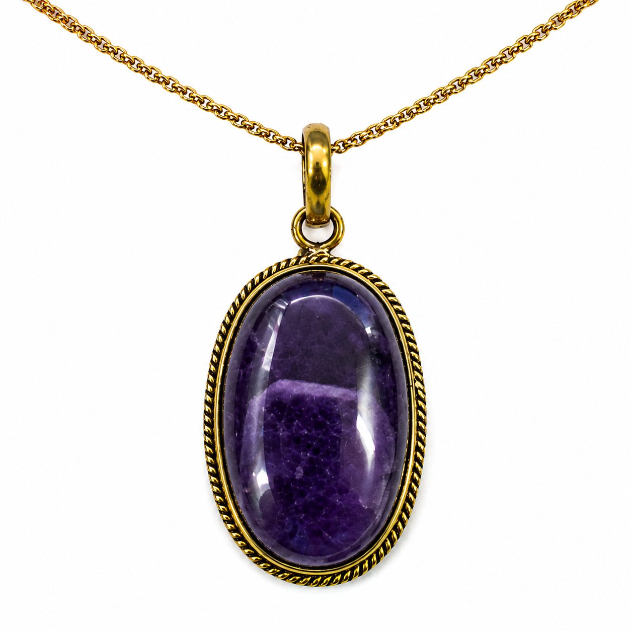 Colgante de Amatista Natural Engarzado en Cobre + Zinc – Formas Variadas – 1 Unidad REF. 7