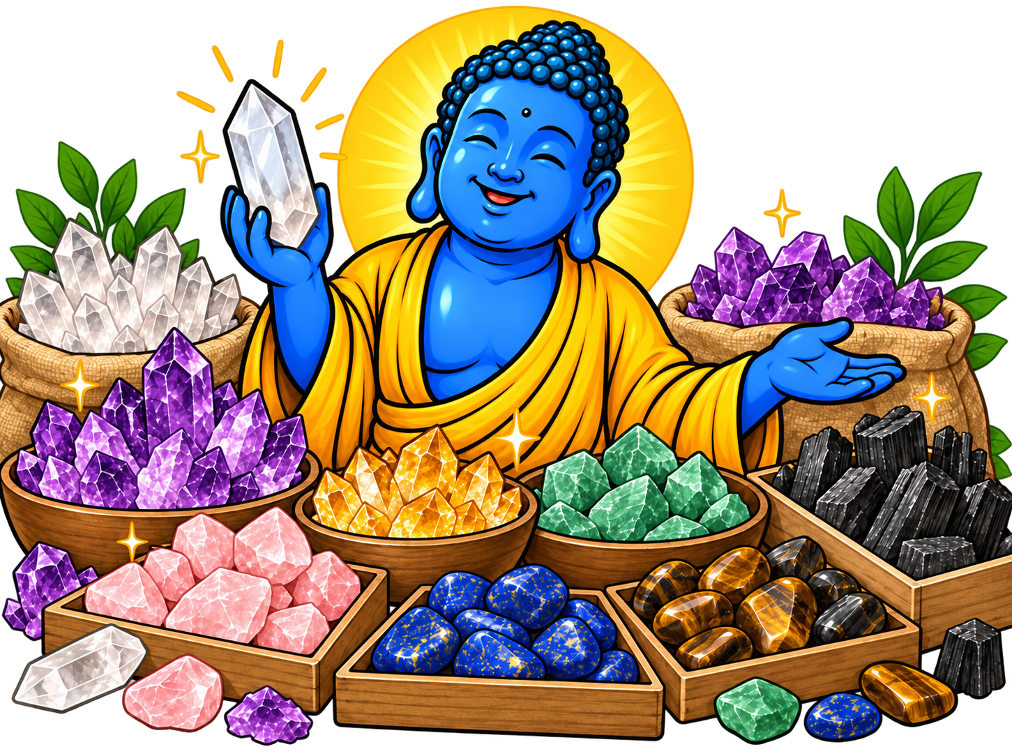 Minerales al por mayor Buda Azul