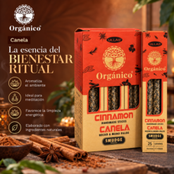 Incienso Ullas Orgánico Canela 25 g – Pack 12 Cajas