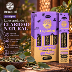 Incienso Ullas Orgánico Eucalipto 25 g – Pack 12 Cajas