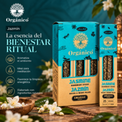 Incienso Ullas Orgánico Jazmín 25 g – Pack 12 Cajas