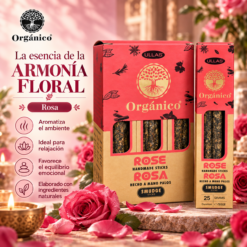Incienso Ullas Orgánico Rosa 25 g – Pack 12 Cajas
