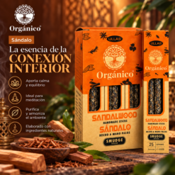 Incienso Ullas Orgánico Sándalo 25 g – Pack 12 Cajas