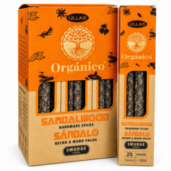 Alternative view of Incienso Ullas Orgánico Sándalo 25 g – Pack 12 Cajas